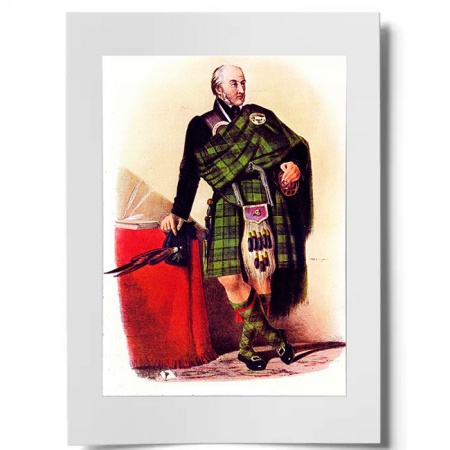 Campbell of Breadalbane Scottish Clansman Ready to Frame Print