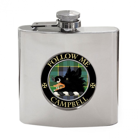 Campbell of Breadalbane Scottish Clan Crest Hip Flask