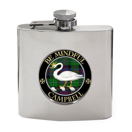 Campbell of Cawdor Scottish Clan Crest Hip Flask