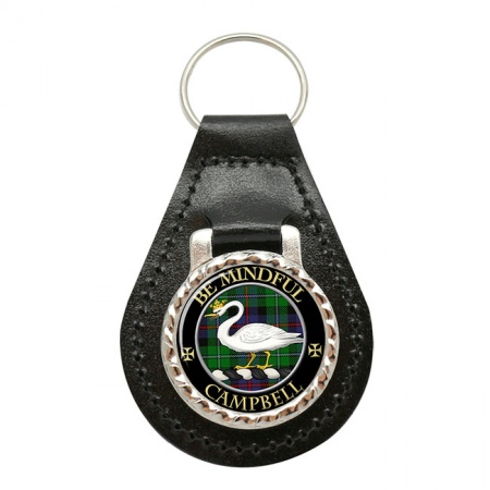 Campbell of Cawdor Scottish Clan Crest Leather Key Fob