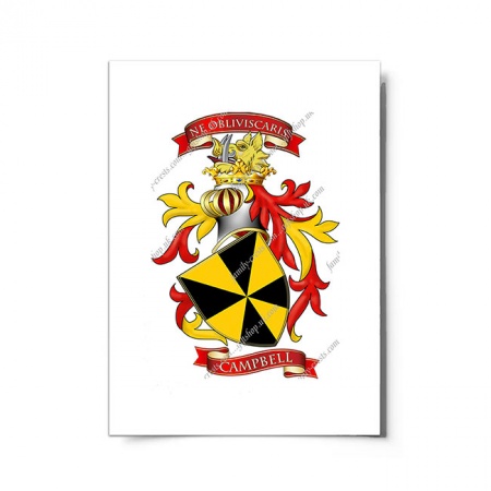Campbell (Scotland) Coat of Arms Print