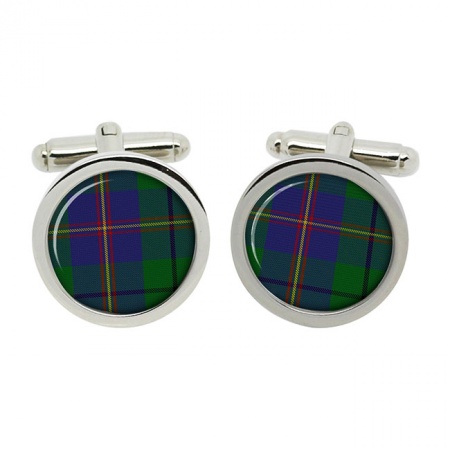 Carmichael Scottish Tartan Cufflinks in Box