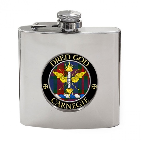 Carnegie Scottish Clan Crest Hip Flask