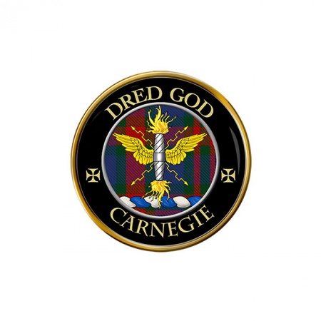 Carnegie Scottish Clan Crest Pin Badge
