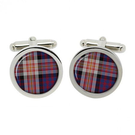 Carnegie Scottish Tartan Cufflinks in Box