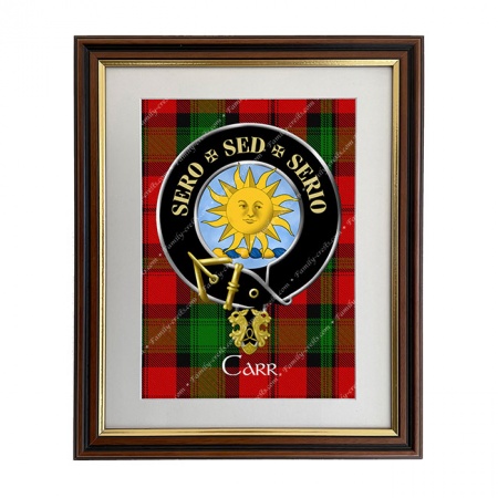 Carr Scottish Clan Crest Framed Print
