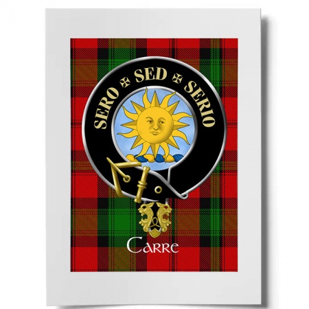 Carre Scottish Clan Crest Ready to Frame Print
