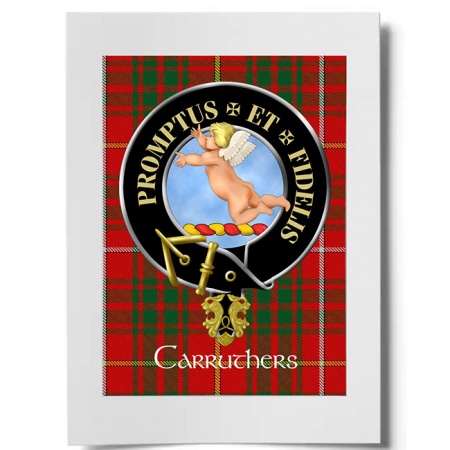 Carruthers Scottish Clan Crest Ready to Frame Print