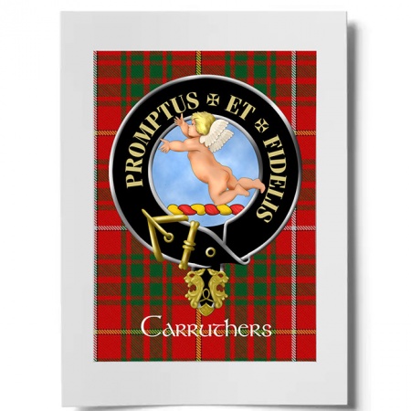 Carruthers Scottish Clan Crest Ready to Frame Print