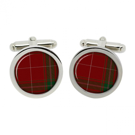 Carruthers Scottish Tartan Cufflinks in Box