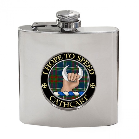 Cathcart Scottish Clan Crest Hip Flask