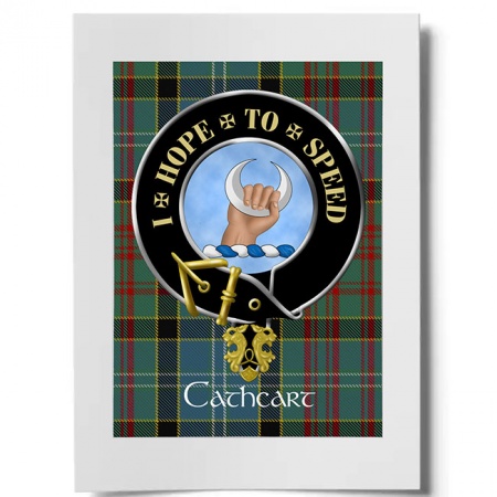 Cathcart Scottish Clan Crest Ready to Frame Print