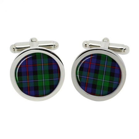 Campbell of Cawdor Scottish Tartan Cufflinks in Box