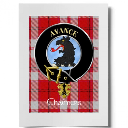 Chalmers Scottish Clan Crest Ready to Frame Print