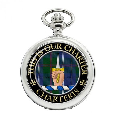Charteris Scottish Clan Crest Pocket Watch