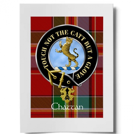Chattan Scottish Clan Crest Ready to Frame Print