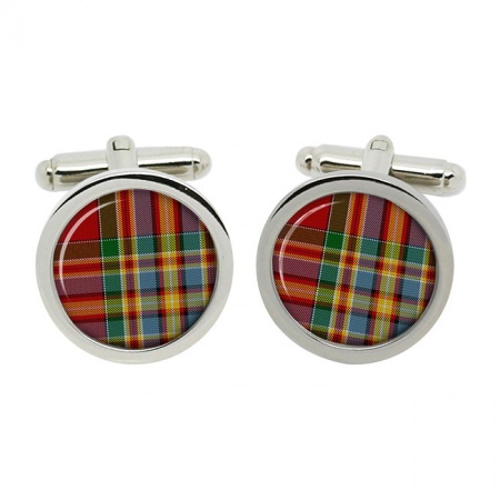 Chattan Scottish Tartan Cufflinks in Box
