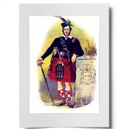 Chisholm Scottish Clansman Ready to Frame Print