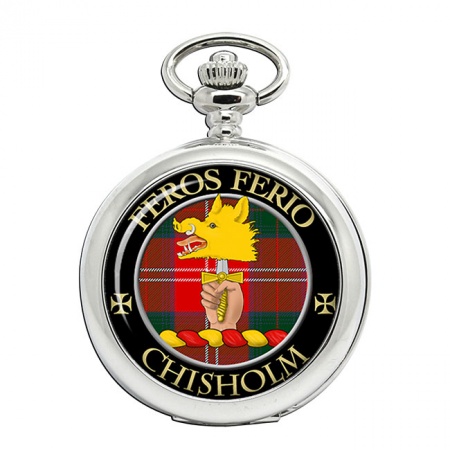 Chisholm Scottish Clan Crest Pocket Watch