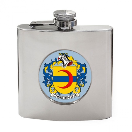 Christensen (Denmark) Coat of Arms Hip Flask