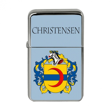 Christensen (Denmark) Coat of Arms Flip Top Lighter