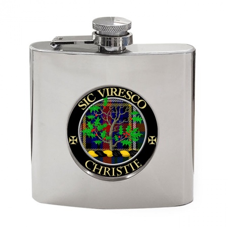 Christie Scottish Clan Crest Hip Flask