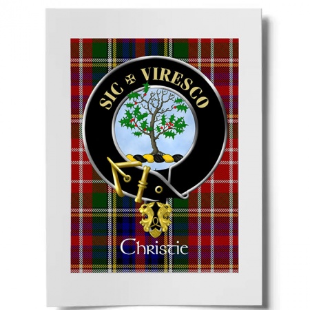 Christie Scottish Clan Crest Ready to Frame Print