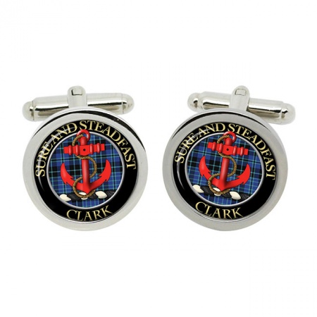 Clark (anchor crest) Scottish Clan Crest Cufflinks