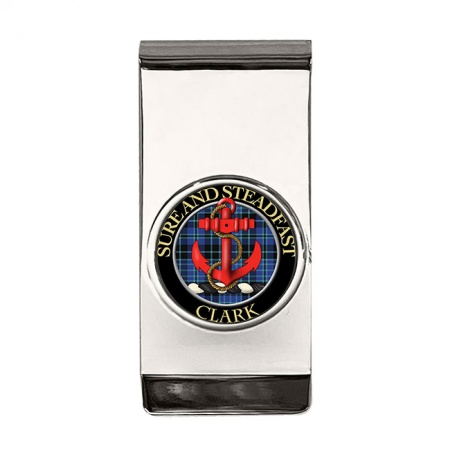 Clark (anchor crest) Scottish Clan Crest Money Clip