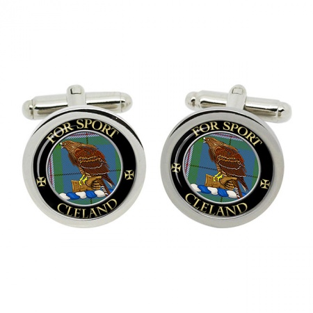 Cleland Scottish Clan Crest Cufflinks