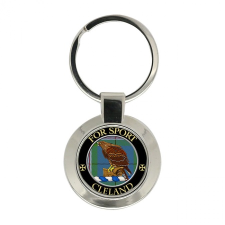 Cleland Scottish Clan Crest Key Ring