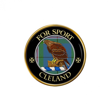 Cleland Scottish Clan Crest Pin Badge