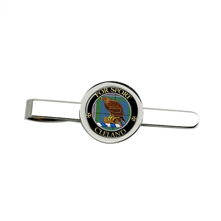 Cleland Scottish Clan Crest Tie Clip