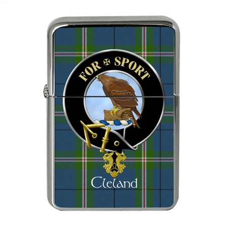 Clelland Scottish Clan Crest Flip Top Lighter