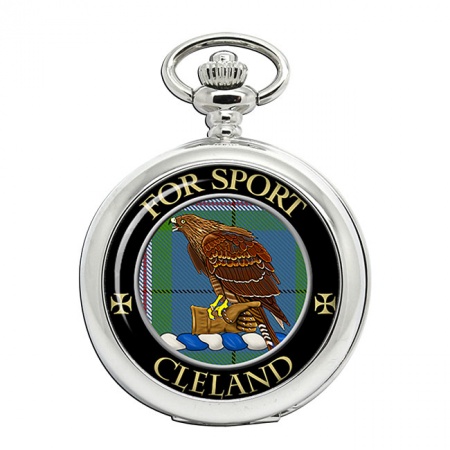 Clelland Scottish Clan Crest Pocket Watch