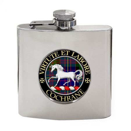 Cochrane Scottish Clan Crest Hip Flask