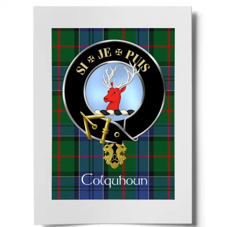 Colquhoun Scottish Clan Crest Ready to Frame Print