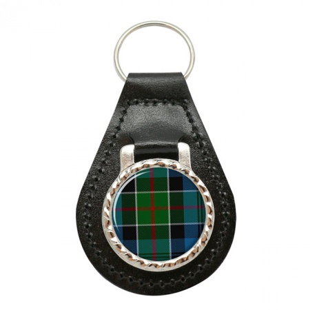 Colquhoun Scottish Tartan Leather Key Fob