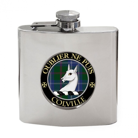 Colville Scottish Clan Crest Hip Flask