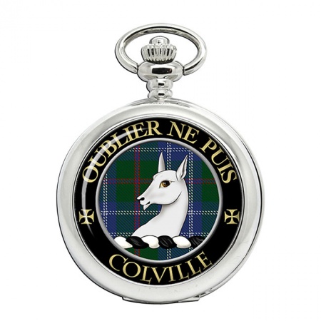 Colville Scottish Clan Crest Pocket Watch