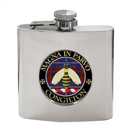 Congilton Scottish Clan Crest Hip Flask