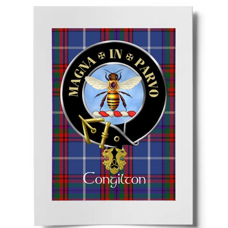 Congilton Scottish Clan Crest Ready to Frame Print