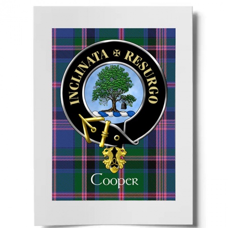 Cooper Scottish Clan Crest Ready to Frame Print