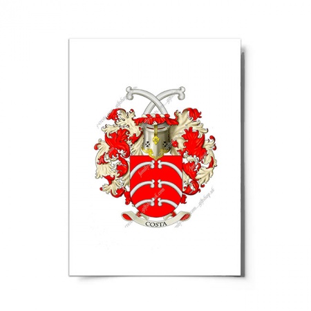 Costa (Portugal) Coat of Arms Print