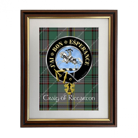 Craig (French Motto Scottish Clan Crest Framed Print