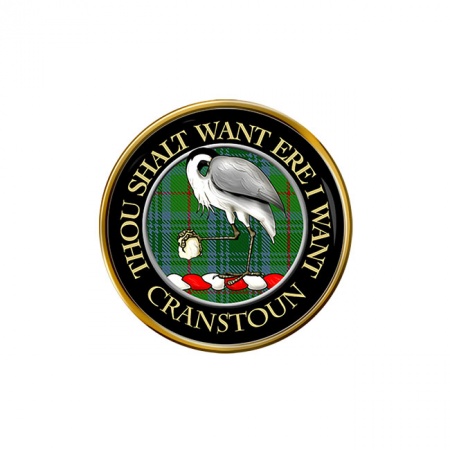 Cranstoun Scottish Clan Crest Pin Badge