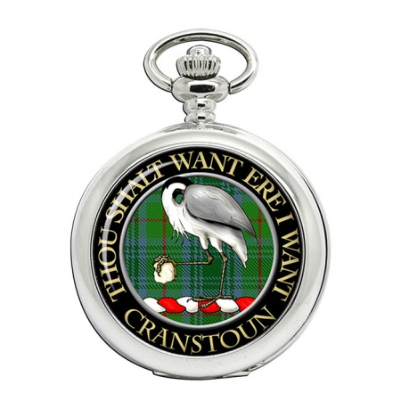 Cranstoun Scottish Clan Crest Pocket Watch
