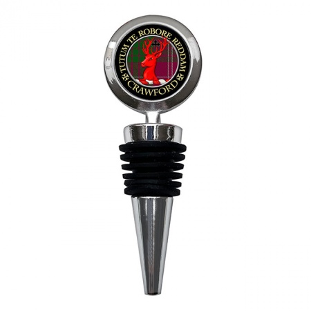 Crawford Scottish Clan Crest Bottle Stopper