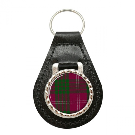 Crawford Scottish Tartan Leather Key Fob