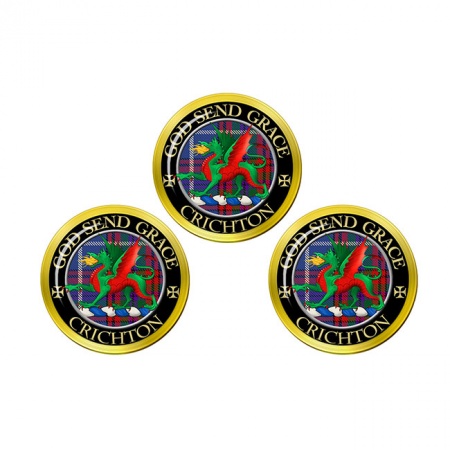 Crichton Scottish Clan Crest Golf Ball Markers